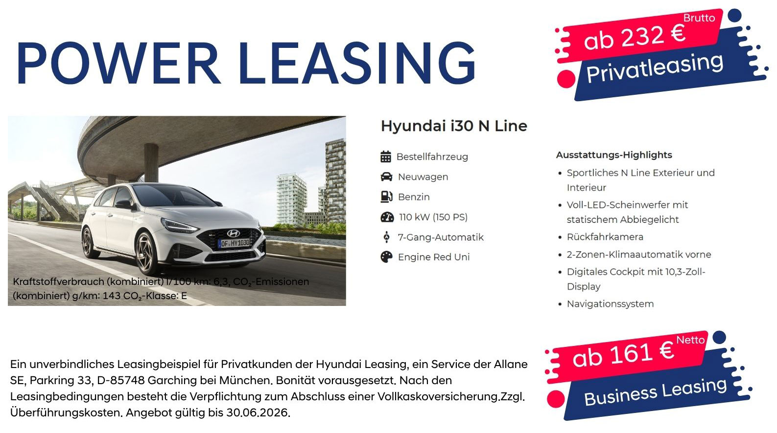 Hyundai i30 N-Line Powerleasing