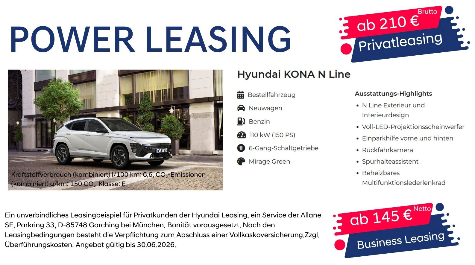 Hyundai Kona N-Line Powerleasing